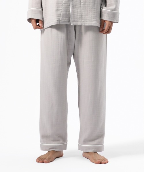 TENTIAL（テンシャル）の「BAKUNE RECOVERY WEAR Pajamas Gauze Long Pants（ルームウェア/パジャマ・メンズ・ライトグレー/ベージュ/ネイビー・XL/S/M/L）」の2枚目の写真