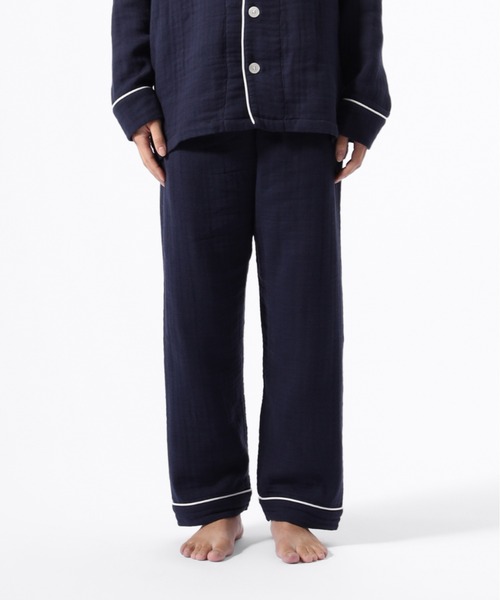 TENTIAL（テンシャル）の「BAKUNE RECOVERY WEAR Pajamas Gauze Long Pants（ルームウェア/パジャマ・メンズ・ライトグレー/ベージュ/ネイビー・XL/S/M/L）」の4枚目の写真