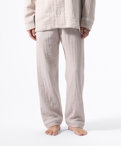 TENTIAL（テンシャル）の「BAKUNE RECOVERY WEAR Pajamas Gauze Long Pants（ルームウェア/パジャマ・メンズ・ライトグレー/ベージュ/ネイビー・XL/S/M/L）」の15枚目の写真