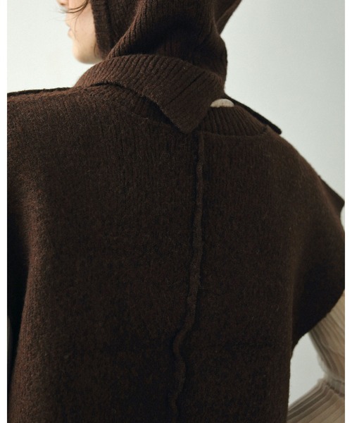 トップス Vneck Lock Knitvest セール】Vneck Lock Knitvest（ベスト）｜anuke（アンヌーク）の