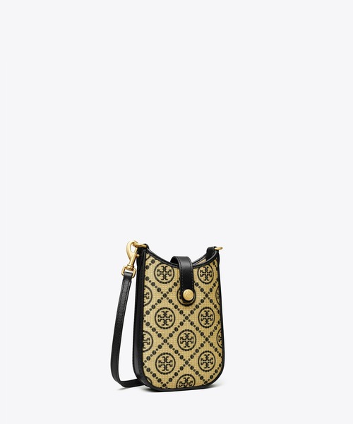 TORY BURCH（トリーバーチ）の「Tモノグラム ラフィア フォンクロス