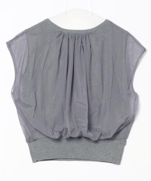 匿名配送・チュールレイヤードタンク apres jour clair】チュールレイヤードタンク【ZOZOTOWN限定