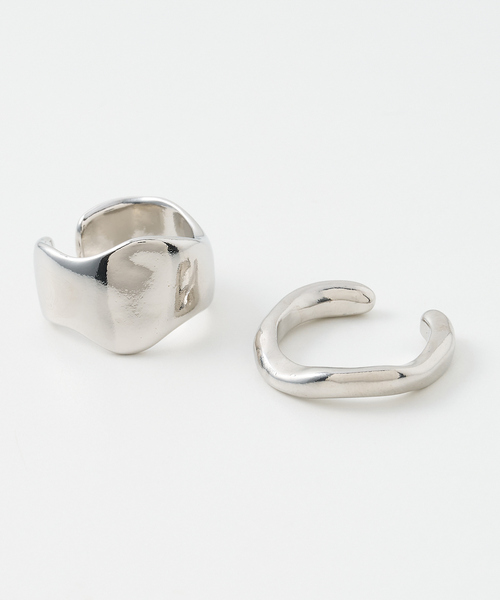 collex（コレックス）の「【dignif】【金属アレルギー対応】ウェーブリングSET（リング・レディース・シルバー/ゴールド・フリー）」の15枚目の写真