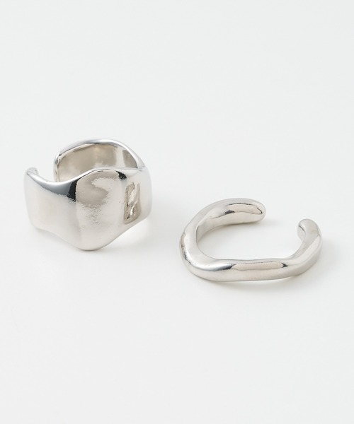 collex（コレックス）の「【dignif】【金属アレルギー対応】ウェーブリングSET（リング・レディース・シルバー/ゴールド・フリー）」の10枚目の写真