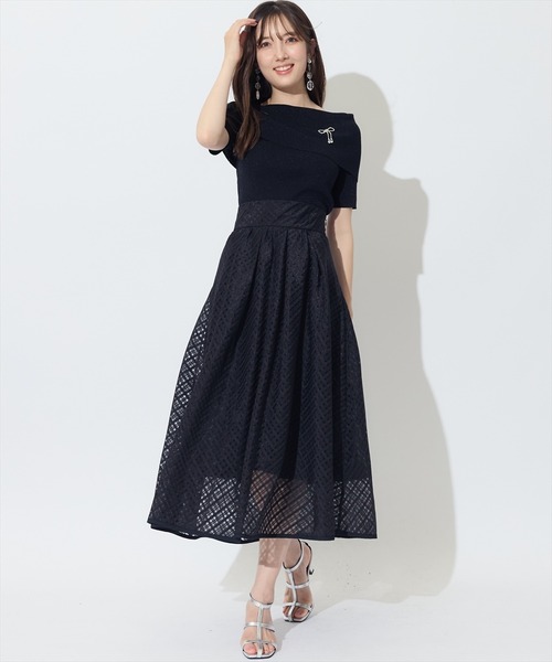 SWINGLE（スウィングル）の「ブライトシアーチェックギャザーフレアスカート（スカート・レディース・イエロー系その他/ブラック系その他/ホワイト系その他・FREE）」の13枚目の写真