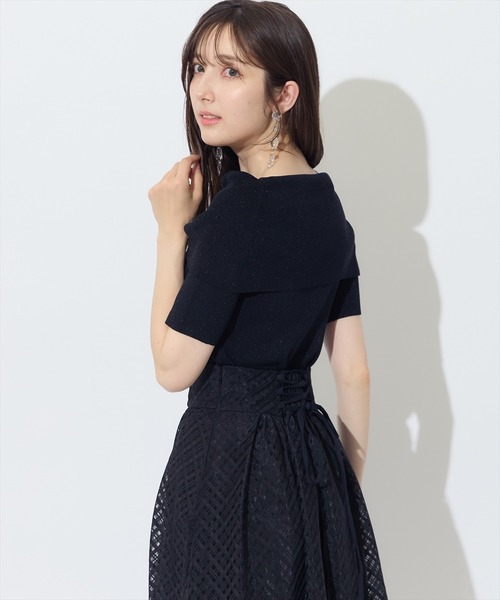 SWINGLE（スウィングル）の「ブライトシアーチェックギャザーフレアスカート（スカート・レディース・イエロー系その他/ブラック系その他/ホワイト系その他・FREE）」の14枚目の写真