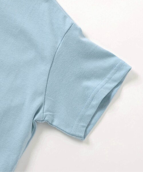 BREEZE（ブリーズ）の「【セットアップ可】ロゴTシャツ（Tシャツ/カットソー・キッズ・サックスブルー/ピンク/グリーン・130/120/110/140/80/90/100）」の5枚目の写真