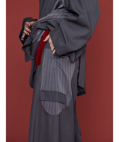 UN3D.（アンスリード）の「CUT OUT DETAIL PT / カットアウトディテールパンツ（その他パンツ・レディース・グレー/ブラック・36/38）」の13枚目の写真