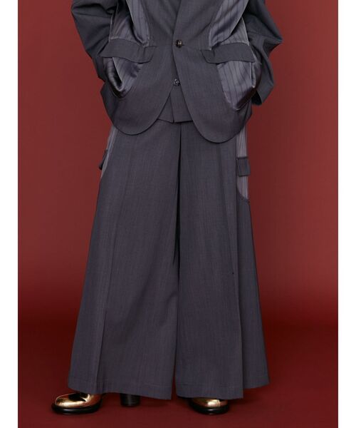 UN3D.（アンスリード）の「CUT OUT DETAIL PT / カットアウトディテールパンツ（その他パンツ・レディース・グレー/ブラック・36/38）」の14枚目の写真