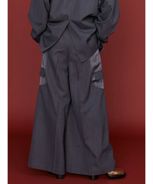 UN3D.（アンスリード）の「CUT OUT DETAIL PT / カットアウトディテールパンツ（その他パンツ・レディース・グレー/ブラック・36/38）」の16枚目の写真