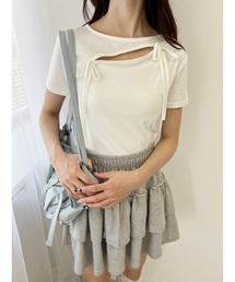 PHILLY | 【PHILLY】カットアウトWリボンTシャツ(Tシャツ/カットソー)