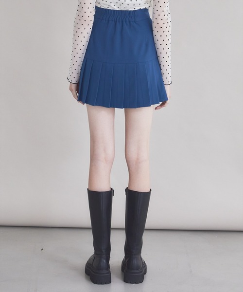 REDYAZEL(レディアゼル)の「【セットアップ可能】サイドプリーツミニスカート(スカート・レディース・ベージュ/サックスブルー/グレー・MEDIUM/SMALL)」の13枚目の写真