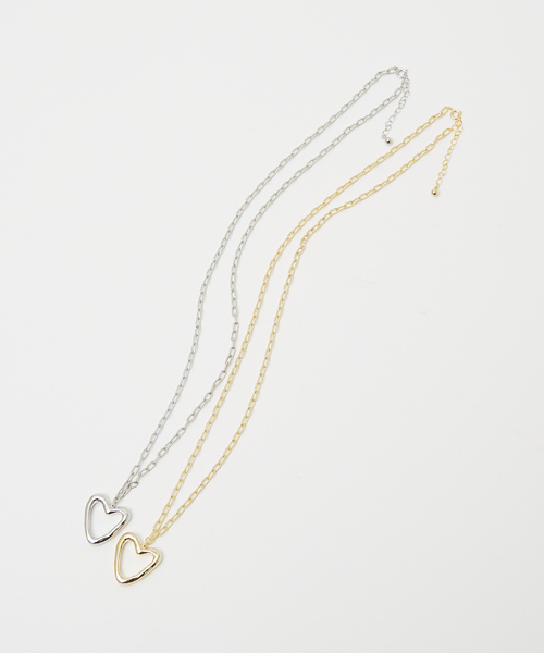 NOMINE（ノミネ）の「ハートチェーンネックレス（ネックレス・レディース・ゴールド/シルバー・フリー）」の3枚目の写真