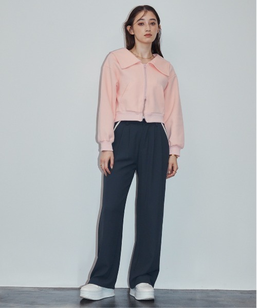 MOCOA'S(モコアズ)の「ラインスラックスパンツ(スラックス・レディース・ブラック/ベージュ/ネイビー・SMALL/MEDIUM/LARGE)」の8枚目の写真