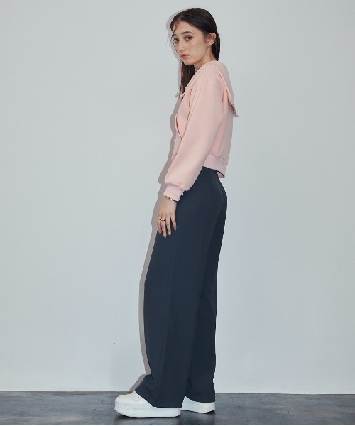 MOCOA'S(モコアズ)の「ラインスラックスパンツ(スラックス・レディース・ブラック/ベージュ/ネイビー・SMALL/MEDIUM/LARGE)」の7枚目の写真