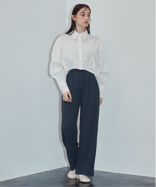 MOCOA'S(モコアズ)の「ラインスラックスパンツ(スラックス・レディース・ブラック/ベージュ/ネイビー・SMALL/MEDIUM/LARGE)」の16枚目の写真
