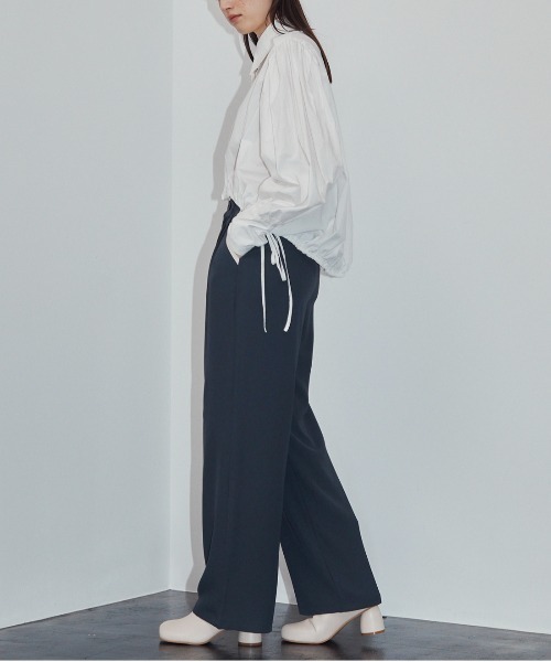 MOCOA'S(モコアズ)の「ラインスラックスパンツ(スラックス・レディース・ブラック/ベージュ/ネイビー・SMALL/MEDIUM/LARGE)」の13枚目の写真