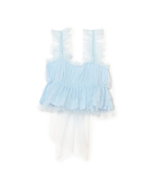 Sister Jane(シスタージェーン)の「sister jane / Lexi Tulle Cami Top(キャミソール・レディース・サックスブルー・SMALL)」の1枚目の写真