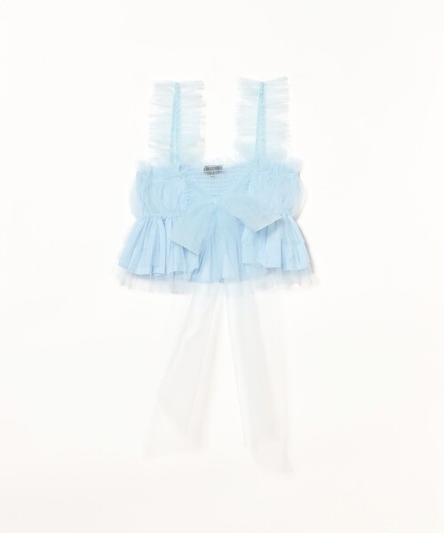 Sister Jane(シスタージェーン)の「sister jane / Lexi Tulle Cami Top(キャミソール・レディース・サックスブルー・SMALL)」の9枚目の写真