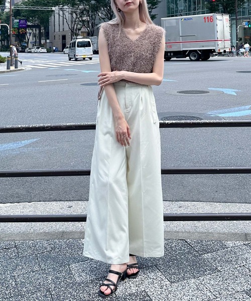 archives（アルシーヴ）の「【選べる！ＳＥＴＵＰシリーズ】サイドベルトワイドパンツ’（その他パンツ・レディース・ブラウン/グレー/ブラック/アイボリー・MEDIUM）」の13枚目の写真