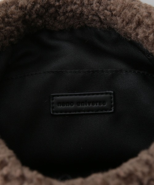 NANO universe（ナノユニバース）の「フェイクファー巾着バッグ（ショルダーバッグ・レディース・ベージュ/ブラウン・FREE）」の9枚目の写真