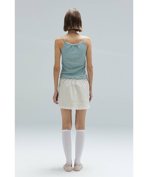 DEARSTALKER（ディアストーカー）の「DEARSTALKER／VIVIフラワーキャミ（キャミソール・レディース・セージグリーン/チャコール/ピンク・FREE）」の14枚目の写真