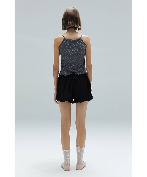 DEARSTALKER（ディアストーカー）の「DEARSTALKER／VIVIフラワーキャミ（キャミソール・レディース・セージグリーン/チャコール/ピンク・FREE）」の5枚目の写真