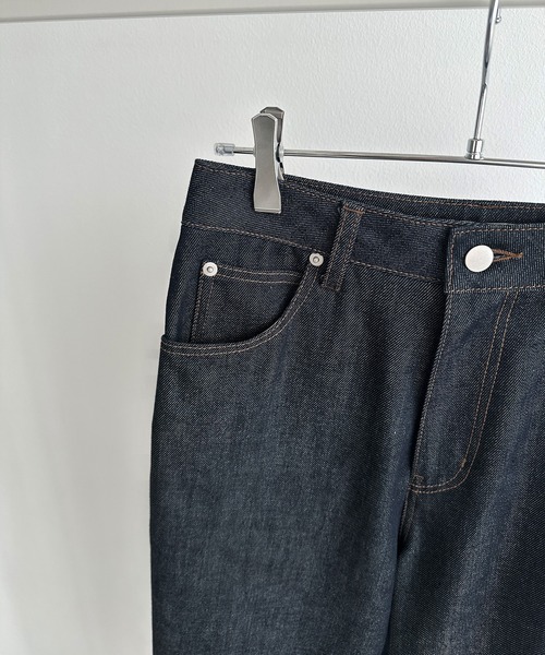 ロールアップハイウエストデニムパンツ セール】ロールアップハイウエストデニムパンツ（デニムパンツ