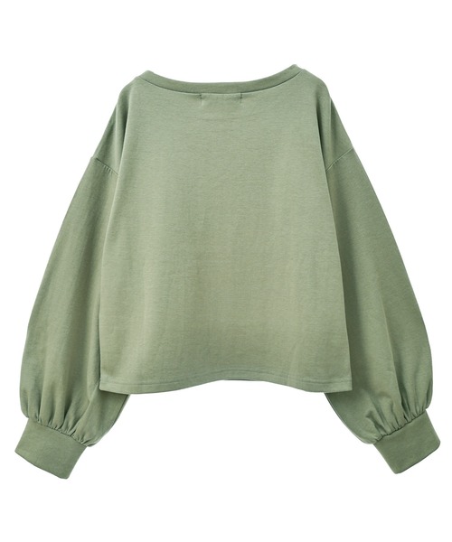 31 Sons de mode(トランテアン ソン ドゥ モード)の「ラメグリッターPARISロゴロンT(Tシャツ/カットソー・レディース・オフホワイト/ワイン/グリーン・フリー)」の9枚目の写真