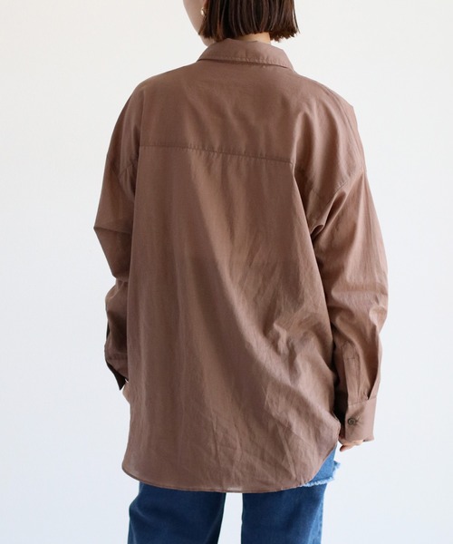 cepo（セポ）の「《2way》80/2 レギュラーシャツ カシュクール（シャツ/ブラウス・レディース・グレー/チャコール/ブラウン・M）」の9枚目の写真