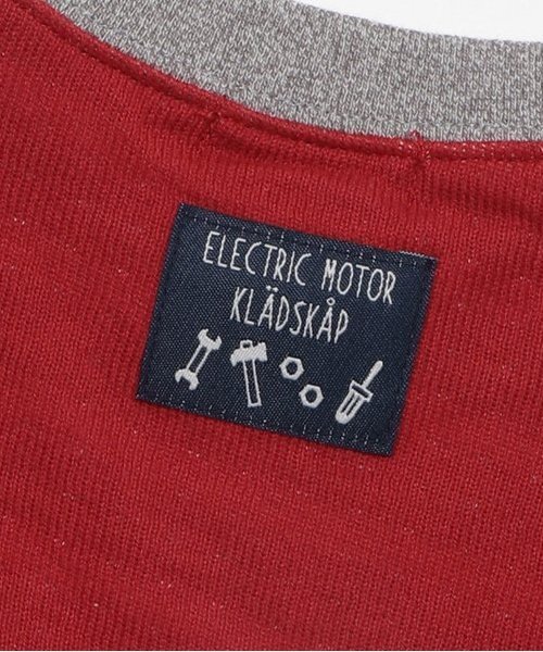 kladskap（クレードスコープ）の「【人気商品再入荷】【直営店で取り扱い無し】電車と踏切接結長袖Tシャツ（Tシャツ/カットソー・キッズ・グレー/レッド・120cm/130cm/90cm/100cm/110cm）」の7枚目の写真