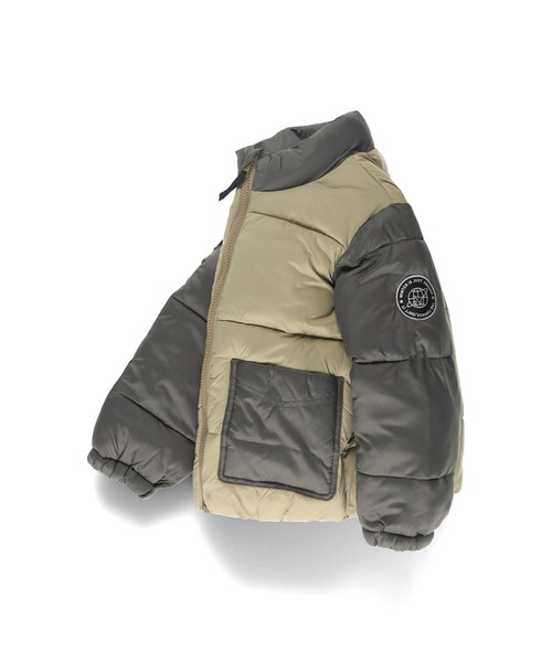 BRANSHES(ブランシェス)の「【やわらかふんわり】ジップアップアウター(ダウンジャケット/コート・キッズ・ブラック/マルチ/ネイビー/オレンジ・110cm/120cm/100cm/90cm/150cm/140cm/130cm)」の13枚目の写真