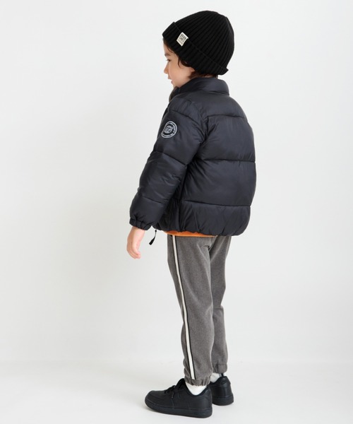 BRANSHES(ブランシェス)の「【やわらかふんわり】ジップアップアウター(ダウンジャケット/コート・キッズ・ブラック/マルチ/ネイビー/オレンジ・110cm/120cm/100cm/90cm/150cm/140cm/130cm)」の6枚目の写真