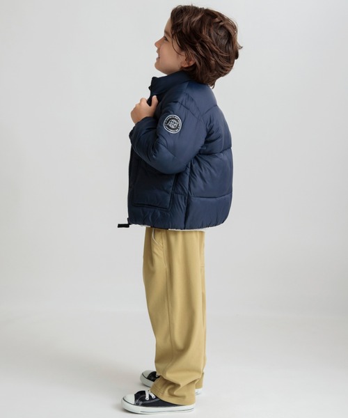 BRANSHES(ブランシェス)の「【やわらかふんわり】ジップアップアウター(ダウンジャケット/コート・キッズ・ブラック/マルチ/ネイビー/オレンジ・110cm/120cm/100cm/90cm/150cm/140cm/130cm)」の10枚目の写真