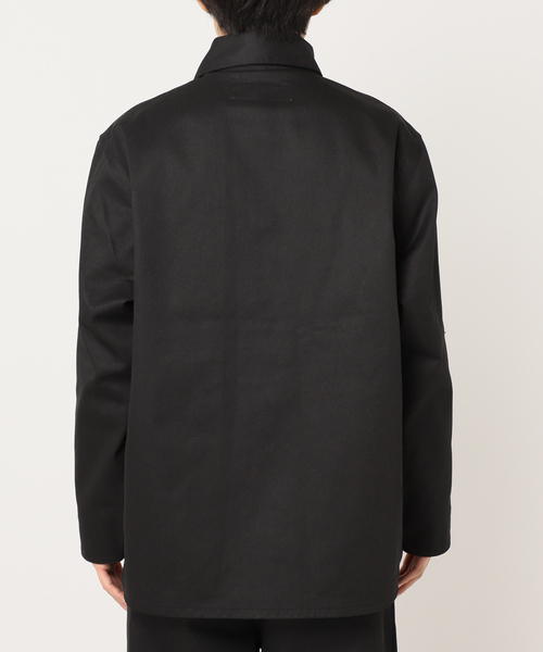 UNIVERSAL OVERALL（ユニバーサルオーバーオール）の「UNIVERSAL OVERALL 別注 ヘリテージライン カバーオール（カバーオール・メンズ・ブラック/ダークグリーン・MEDIUM/LARGE）」の8枚目の写真