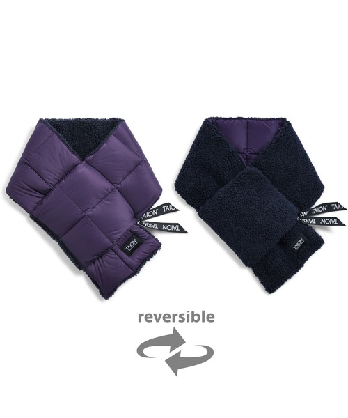 TAION(タイオン)の「【TAION(タイオン)】〈グッズ〉マウンテン リバーシブル ダウン×ボアマフラー(マフラー・メンズ・パープル系その他2/オリーブ系/オリーブ系2/グリーン系その他4/ブラック×ブラック/グレー系その他3/ライトグレー系/ライトグレー系1/ブラウン系その他4/ベージュ系その他2/ネイビー系1/ネイビー系4/レッド系その他3/ブラック×ベージュ/ブラウン系その他7/ネイビー系2・ONESIZE)」の15枚目の写真