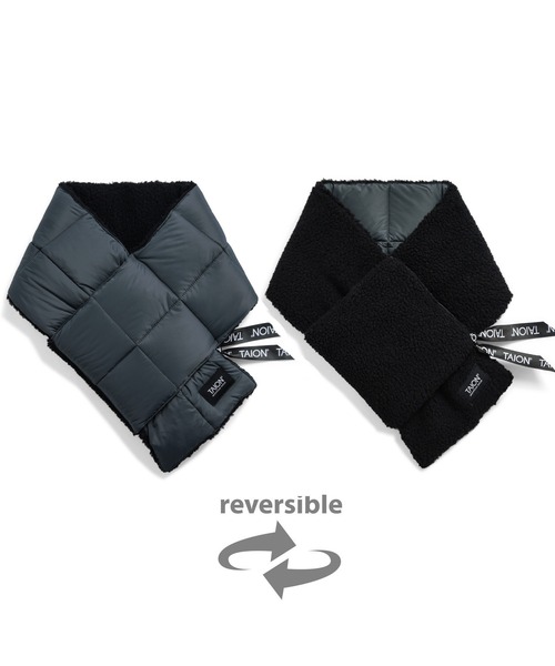 TAION(タイオン)の「【TAION(タイオン)】〈グッズ〉マウンテン リバーシブル ダウン×ボアマフラー(マフラー・メンズ・パープル系その他2/オリーブ系/オリーブ系2/グリーン系その他4/ブラック×ブラック/グレー系その他3/ライトグレー系/ライトグレー系1/ブラウン系その他4/ベージュ系その他2/ネイビー系1/ネイビー系4/レッド系その他3/ブラック×ベージュ/ブラウン系その他7/ネイビー系2・ONESIZE)」の19枚目の写真