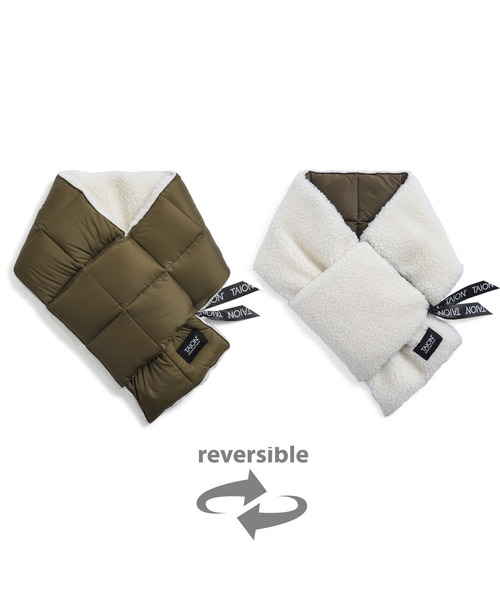 TAION(タイオン)の「【TAION(タイオン)】〈グッズ〉マウンテン リバーシブル ダウン×ボアマフラー(マフラー・メンズ・パープル系その他2/オリーブ系/オリーブ系2/グリーン系その他4/ブラック×ブラック/グレー系その他3/ライトグレー系/ライトグレー系1/ブラウン系その他4/ベージュ系その他2/ネイビー系1/ネイビー系4/レッド系その他3/ブラック×ベージュ/ブラウン系その他7/ネイビー系2・ONESIZE)」の22枚目の写真