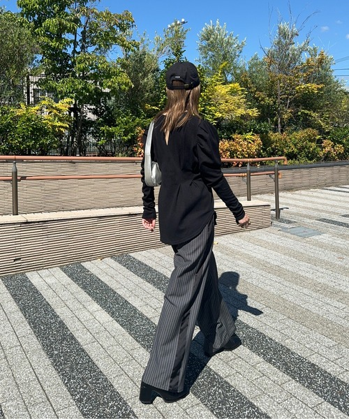 y/m by misato（イムバイミサト）の「ウエストシェイプトップス（Tシャツ/カットソー・レディース・アイボリー/ブラック/チャコールグレー・FREE）」の15枚目の写真