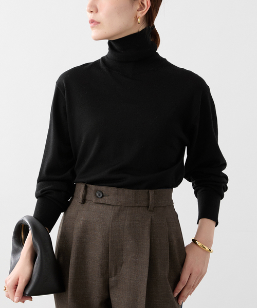 ライトウールタートルニット（ニット/セーター）｜VERMEIL par