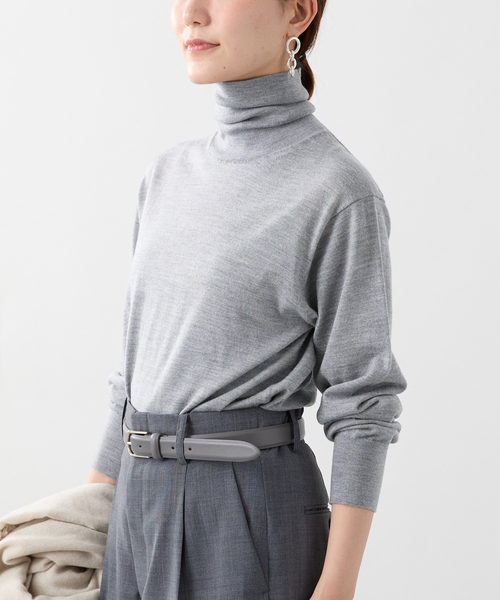 angels★様ヴェルメイユパーイエナ IENA ウール ケーブル編み　ニット ライトウールタートルニット（ニット/セーター）｜VERMEIL par