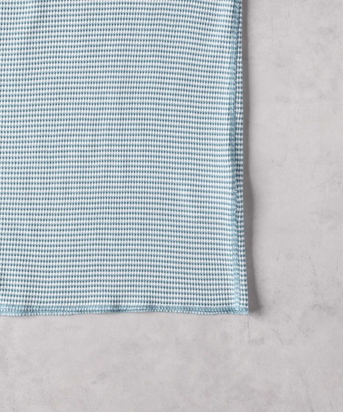 Right-on（ライトオン）の「【Healthknit】ワッフル長袖ハイネックＴ（Tシャツ/カットソー・レディース・ブラック/ホワイト×ブルー/ホワイト×ブラック/ホワイト・S/M/L）」の14枚目の写真