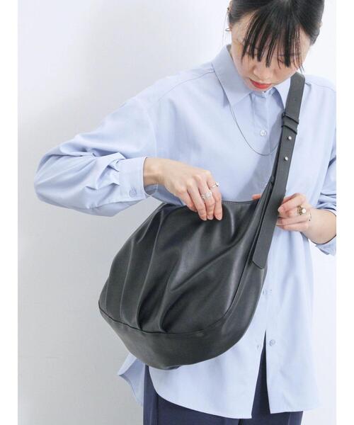 Samansa Mos2 blue(サマンサモスモスブルー)の「ラウンドショルダーバッグ(ハンドバッグ・レディース・キナリ/ブラック/ブラウン・F)」の13枚目の写真
