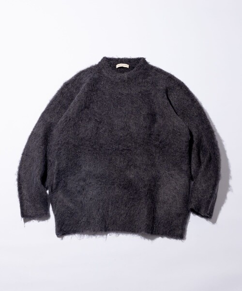 FREAK'S STORE(フリークスストア)の「FREAK’S STORE/フリークスストア シャギーニット クルーネック/プルオーバー(ニット/セーター・メンズ・ブルー/ブラウン/グリーン/チャコール/ベージュ/オレンジ・MEDIUM/LARGE/SMALL)」の7枚目の写真
