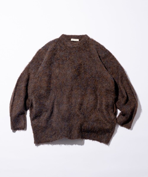 FREAK'S STORE(フリークスストア)の「FREAK’S STORE/フリークスストア シャギーニット クルーネック/プルオーバー(ニット/セーター・メンズ・ブルー/ブラウン/グリーン/チャコール/ベージュ/オレンジ・MEDIUM/LARGE/SMALL)」の18枚目の写真