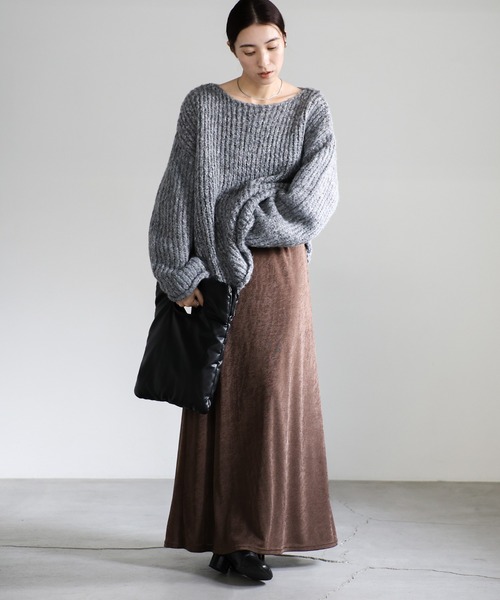 select MOCA（セレクトモカ）の「アルパカタッチミックスカラーニット