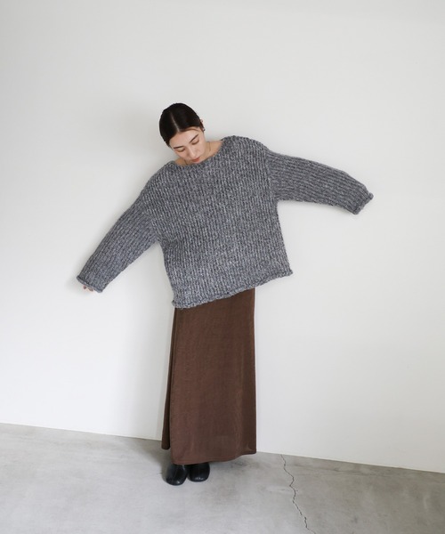 select MOCA（セレクトモカ）の「アルパカタッチミックスカラーニット