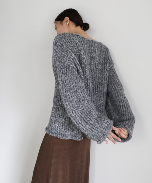 ECKHAUS LATTA / LANDSCAPE SWEATER/アルパカ混/ニット・セーター(薄手)/M/アクリル/マルチカラー セール】アルパカタッチミックスカラーニット（ニット/セーター