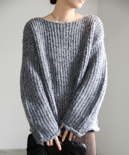 アルパカタッチミックスカラーニット（ニット/セーター）｜select MOCA