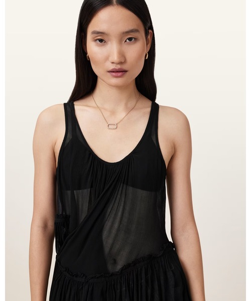 ALLSAINTS(オールセインツ)の「RACH TIERED LAYER TOP | RACH ティアード レイヤー トップ(その他トップス・レディース・ブラック・10/8/6)」の3枚目の写真
